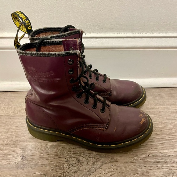 Dr. Martens Purple Combat Boots - Picture 3 of 3